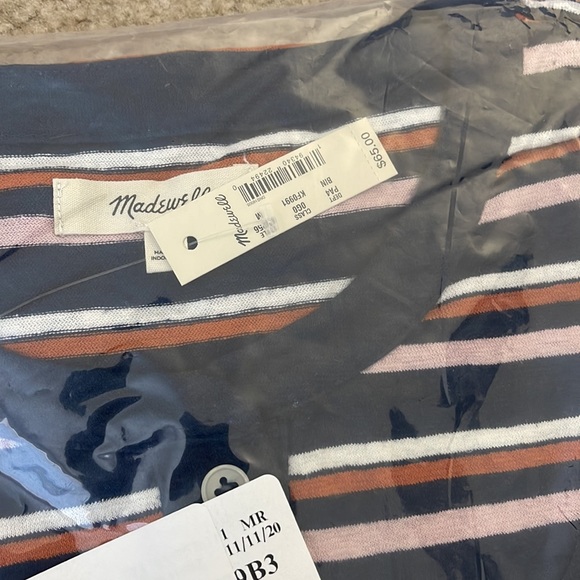 Madewell Striped Henley Tee Dress - Picture 4 of 4